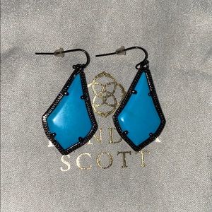 Kendra Scott Color Bar Alex Earrings in Gunmetal